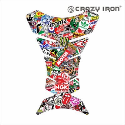 CRAZY IRON Наклейка на бак FISH, STICKERBOMB #1