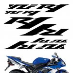 CRAZY IRON Комплект наклеек "YAMAHA YZF-R1" серебристый