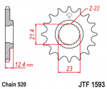 Звезда передняя JTF1593.14