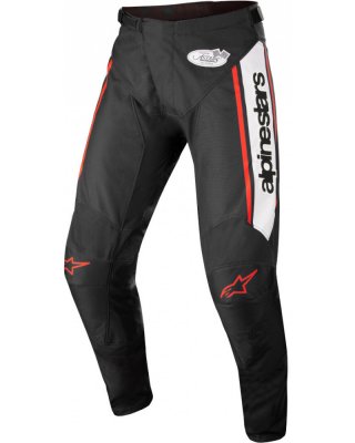 Брюки кроссовые RACER FLAGSHIP PANTS черно-бело-красный