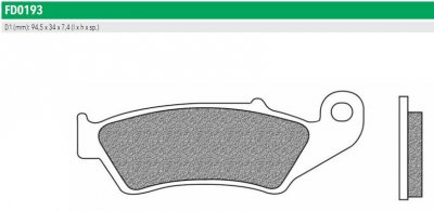 Newfren FD0193SD Тормозные колодки дисковые OFFROAD DIRT SINTER (FDB892) 