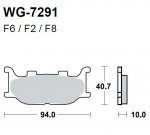 Тормозные колодки WRP WG-7291-F8 (FDB2003 / FA199)