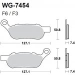 Тормозные колодки WRP WG-7454-F3 (FDB2251 / FA458)