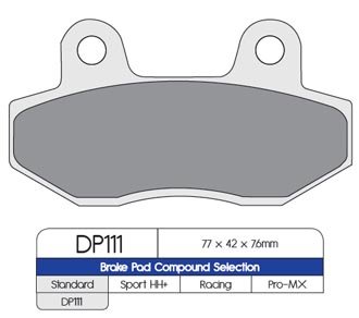 Тормозные колодки DP Brakes DP111 синтетические