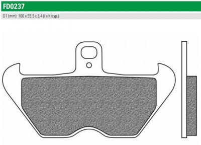 Newfren FD0237TS Тормозные колодки дисковые мото ROAD TOURING SINTERED (FDB2050ST) 