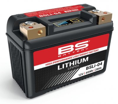 BS-Battery 360104 BSLI-04 Аккумулятор BS-Lithium 12В 4 Ач, 48 Wh, 280A 134x65x92, прямая