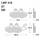 Колодки дискового тормоза AP Racing LMP418 SM (FDB2186 / FDB2142 / FA418)