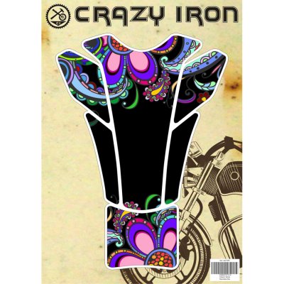 CRAZY IRON Наклейка на бак COLOR FLOWERS