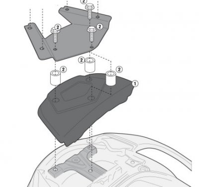 Givi SR3104KIT Комплект для установки TE2118 Suzuki Burgman 650 Executive