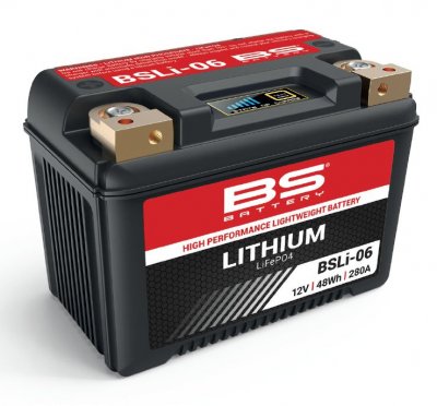 BS-Battery 360106 BSLI-06 Аккумулятор BS-Lithium 12В 4 Ач, 48 Wh, 280A 148x86x105, прямая