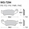 Тормозные колодки WRP WG-7294-F4 (FDB892 / FA185)