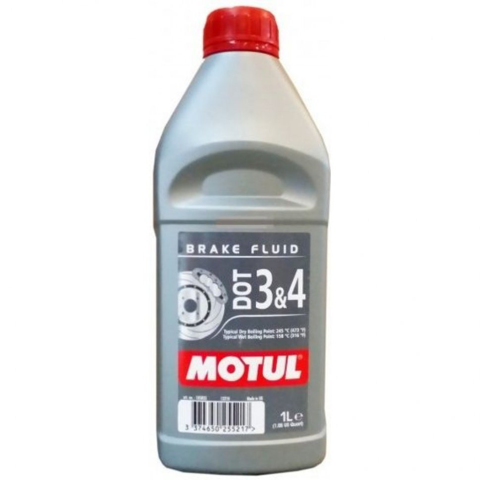 DOT 3 & 4 Brake Fluid тормозная жидкость 1 л для мототехники