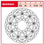 Тормозной диск для мотоциклов Lucas TRW  MSW265RAC