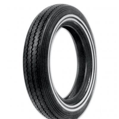 Моторезина Shinko E240 MT90-16 W-2 белая двойная полоса F/R