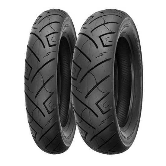 thumbnail image 2 of Shinko SR777 Tire Set – 130/60-19 Front & 180/65-16 Rear – Blackwall Bias Ply 2 of 6