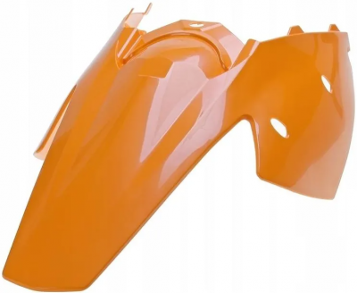 Крыло заднее + щиток бокового номера Polisport для KTM SX 04-06, SXF 05-06, EXC 04-07 2-4T оранжевое