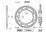 Звезда задняя Ognibene 8060-R45 (JTR486.45) с демпфером