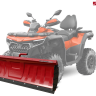 Storm Отвал для снега с универсальной площадкой (красный) для Arctic Cat