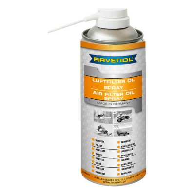 Пропитка масло-спрей для поролоновых фильтров Ravenol Air Filter Oil-Spray (0,4л)