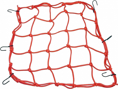 Rexwear Багажная сетка красная с пластиковыми крючками 40*40см