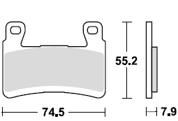 Тормозные колодки для мотоциклов Lucas TRW MCB850SV