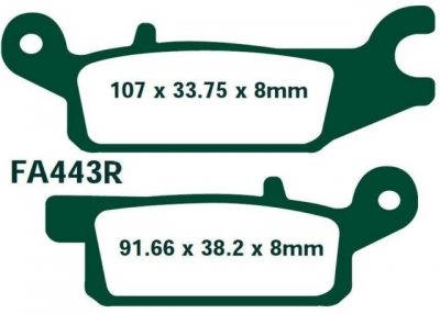 Тормозные колодки EBC FA443R