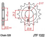 Звезда передняя JTF1322.14