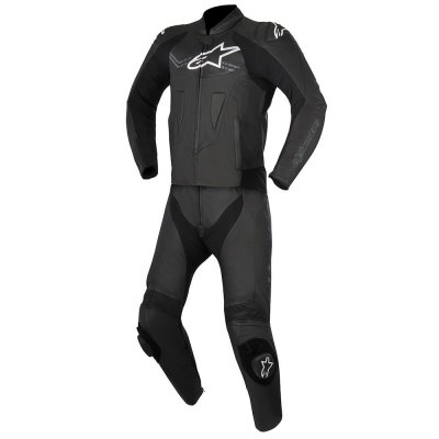 Мотокомбинезон кожаный CHALLENGER V2 2PC LEATHER SUIT черный