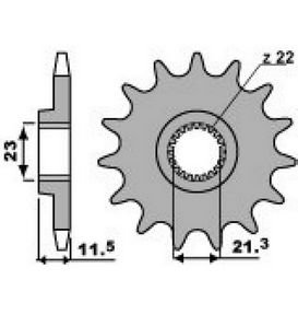 Звезда передняя PBR 2051 13 зуб. 18NC C.520 (JTF583.13)