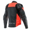 Dainese Куртка кожаная RACING 4 628 Black/Fluo-Red перфорированная