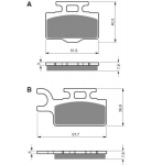 Тормозные колодки для мотоциклов GOLDfren 167 K5