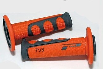 PW PROGRIP Ручки руля грипсы 793 CROSS, оранжевые закрытые