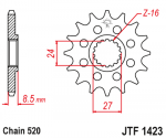 Звезда передняя JTF1423.16