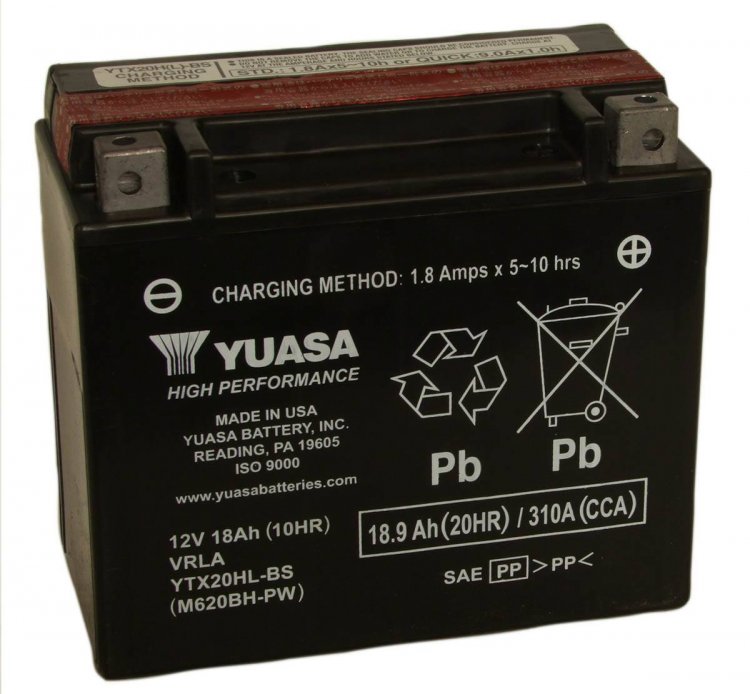 Аккумулятор yuasa ytx20l bs