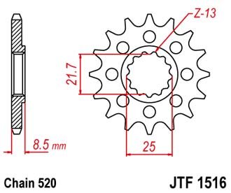 Звезда передняя JTF1516.14