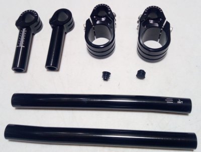 Клипоны регулируемые для мотоцикла 39 мм черные