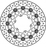 Тормозной диск передний GOLDfren 604-010F