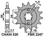 Звезда передняя PBR 2247 C14 (JTF1903.14)