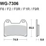 Тормозные колодки WRP WG-7306-F2 (FDB2042 / FDB2099 / FA244)