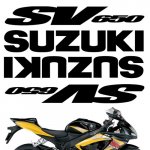 CRAZY IRON Комплект наклеек "SUZUKI SV650" серебристый