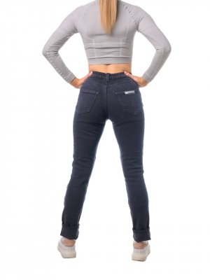 Starks Мотоджинсы женские ZENA LITE Slim fit стрейч, серый потертый