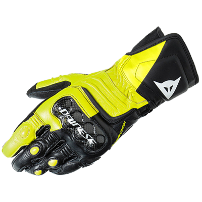 Dainese Перчатки CARBON 3 LONG P86 BL/FL-YEL/WH