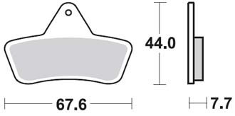 Тормозные колодки Lucas TRW – MCB763SI