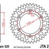 Звезда ведомая алюминиевая JTA210.52RED (цвет красный)