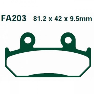 Тормозные колодки EBC FA203HH