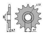 Звезда передняя PBR 7005 C14 (JTF1906.14)