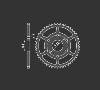 Звезда задняя PBR 4675 45 C45