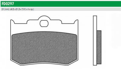 Newfren FD0297SH Тормозные колодки дисковые мото ROAD HD SINTER (FDB2040)