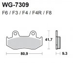Тормозные колодки WRP WG-7309-F6 (FDB2119 / FDB382 / FDB2086 / FDB2132 / FA092)