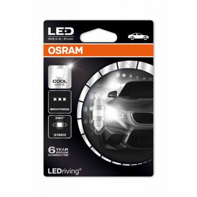 Osram Светодиодные лампы вспомогательного освещения C5W 12V 1.4W 6000K